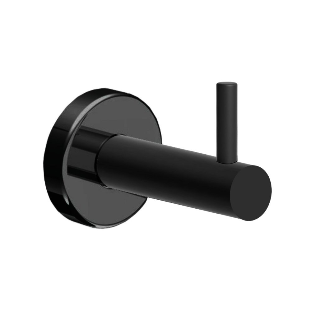 Cabide Gancho Para Banheiro Preto Atenas Grego Metal