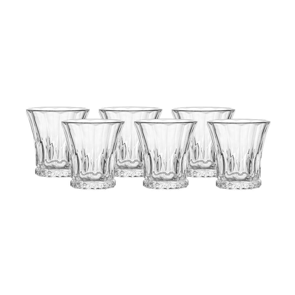 Jogo De 6 Copos 215ml Para Whisky Cristal Glacial Hauskraft