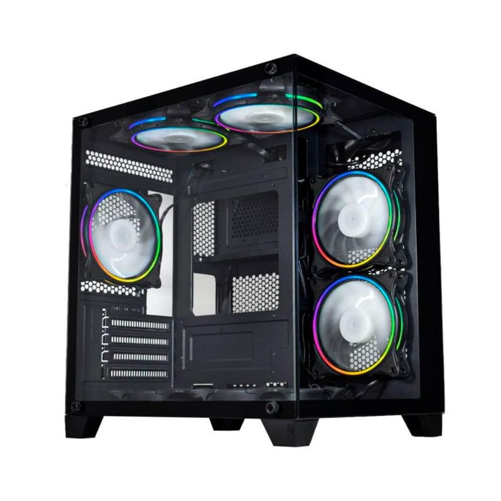 Gabinete Gamer Aquário K-Mex Micro III GC-0305 - USB 3.2 - M-ATX - Preto - CG0305RH001CB0X