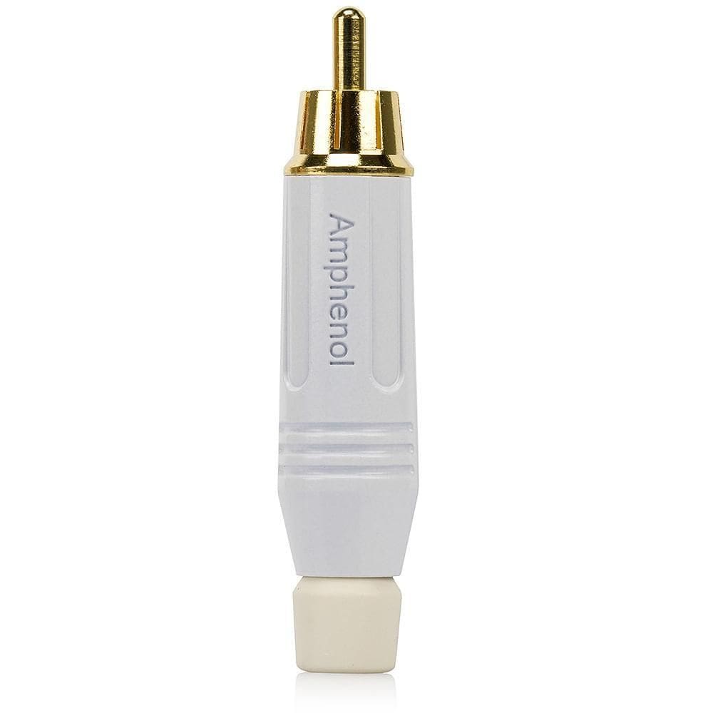 Plug Rca Macho Acpr-Wht, Amphenol - Branco