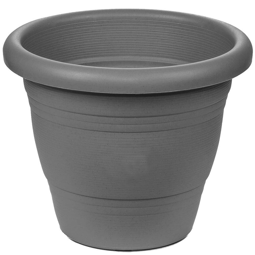 Vaso de Plástico para Jardim Cinza 12 x 12 x 13 cm - PR6041-1 - PINCÉIS ATLAS