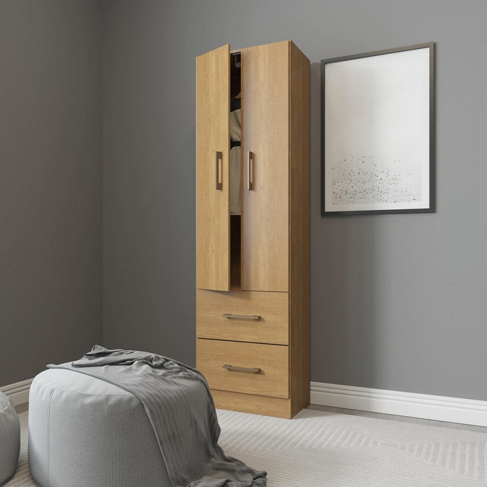 Armário Guarda Roupa Pequeno 47x172Cm MDP 8012 Menu Móveis