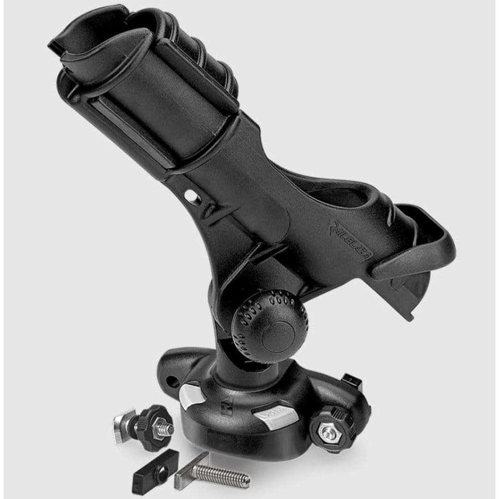 Suporte de haste RAILBLAZA II com porta lateral TracLoader para trilhos de barco