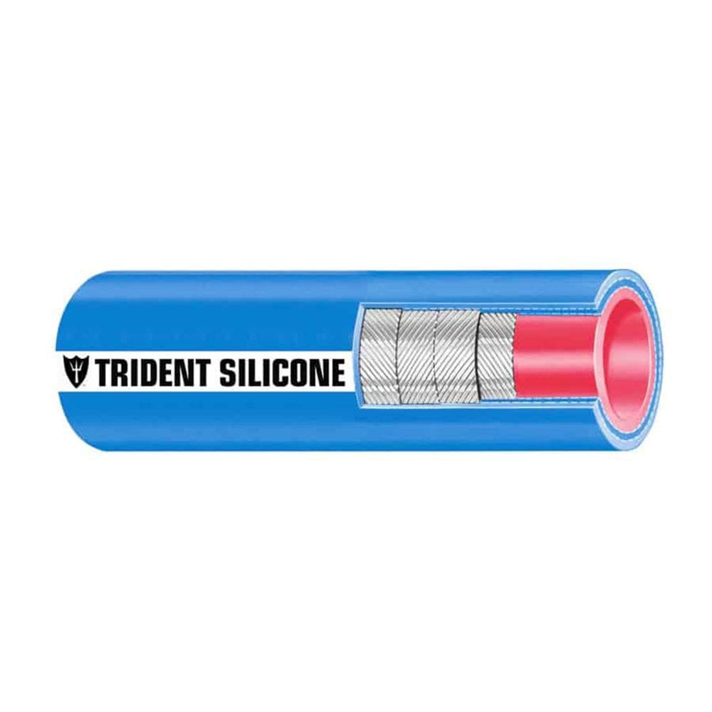 Mangueira de escape úmida Trident Marine Blue Silicone 3 x 36cm
