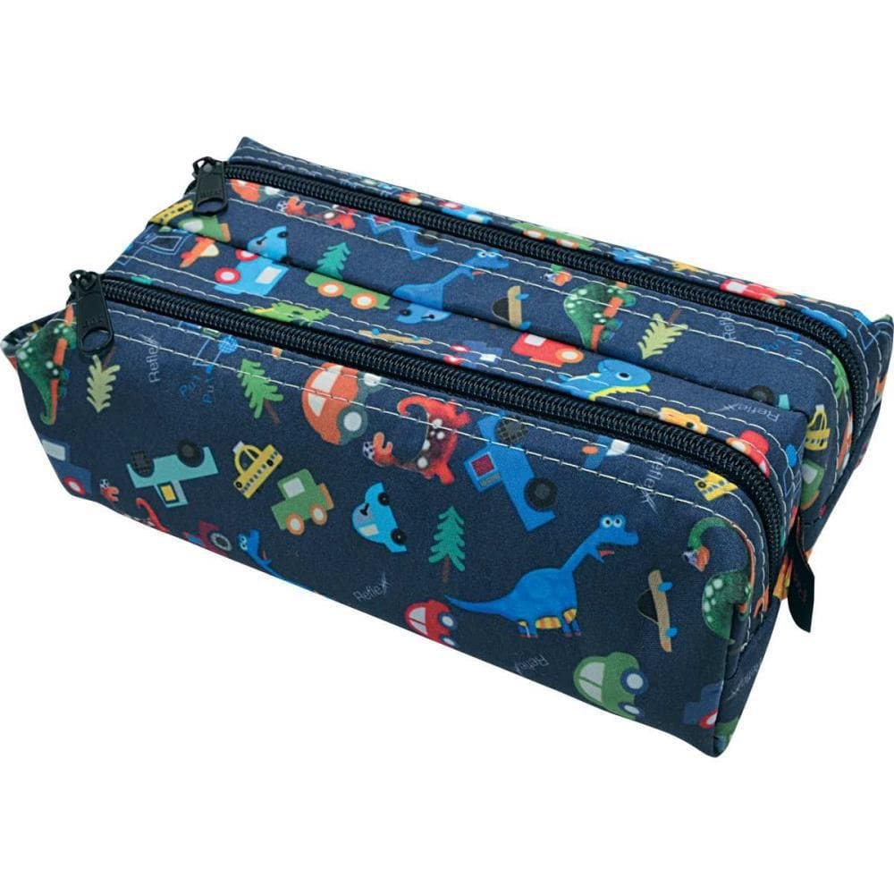 Estojo Tecido Carrinho Masculino Duplo - Reflex com04