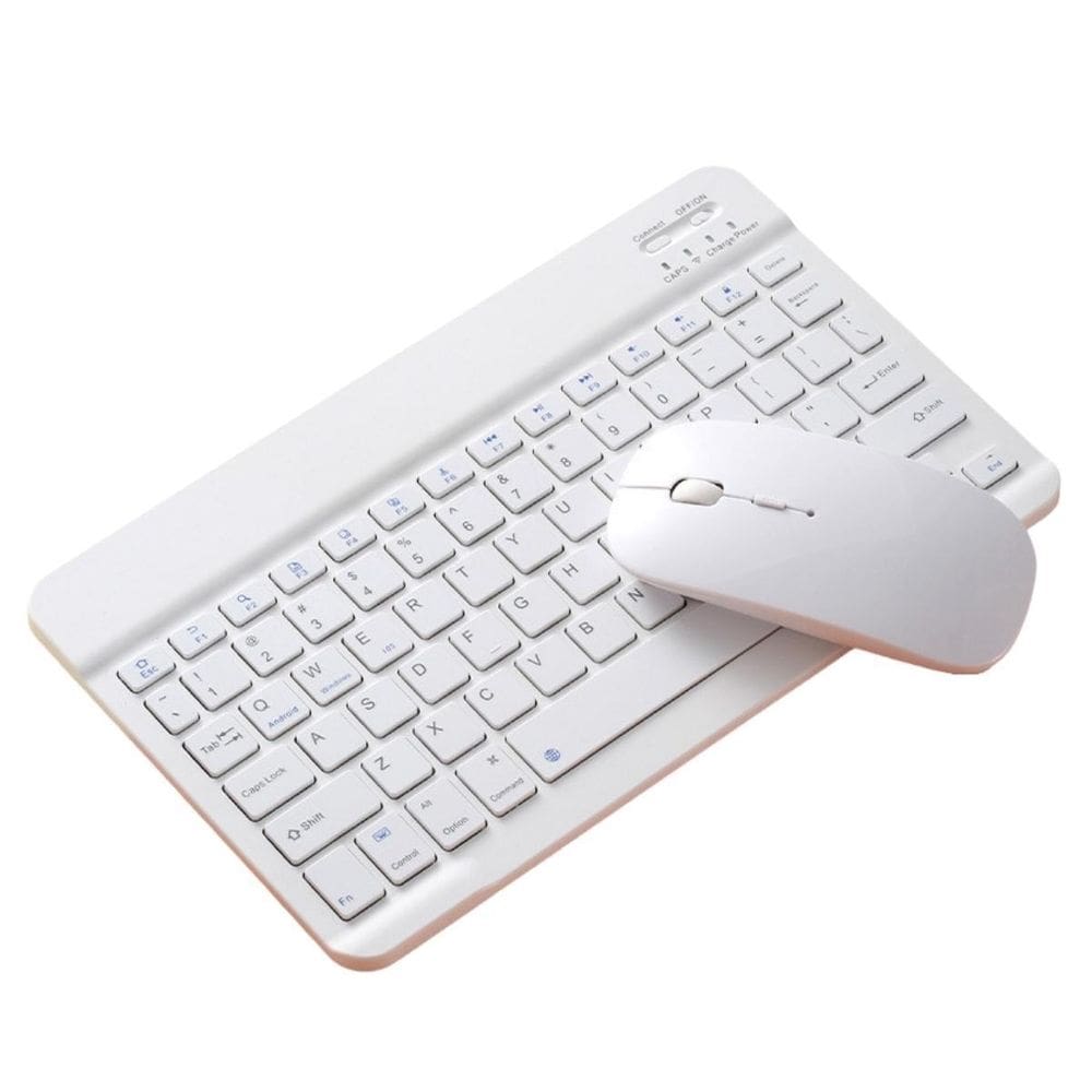 Kit Teclado Magnético + Mouse Sem Fio Galaxy S8 Branco ABNT1