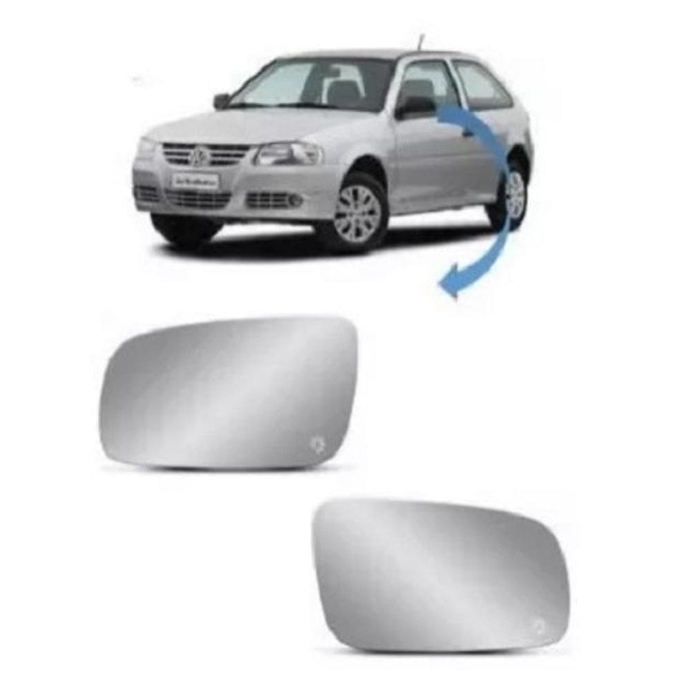 Par Lente Espelho Retrovisor Gol Parati Saveiro G3 G4