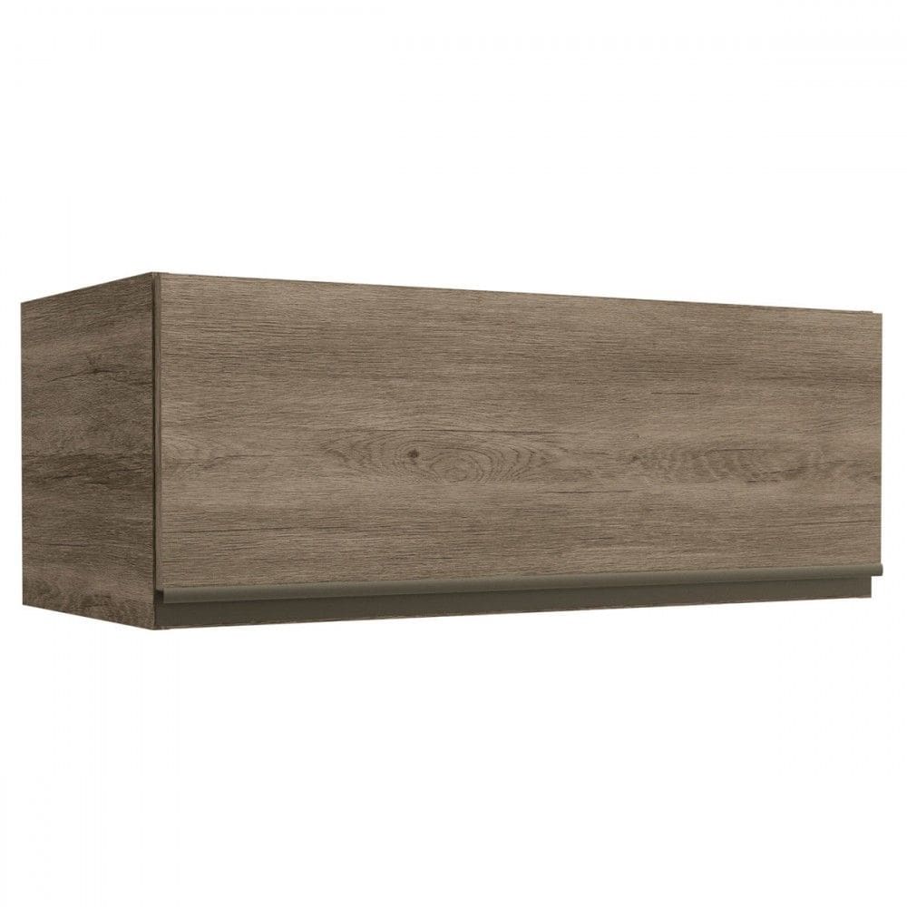 Armário Aéreo Cozinha 80 Cm Mônica 1 Porta Nogal - Kappesberg