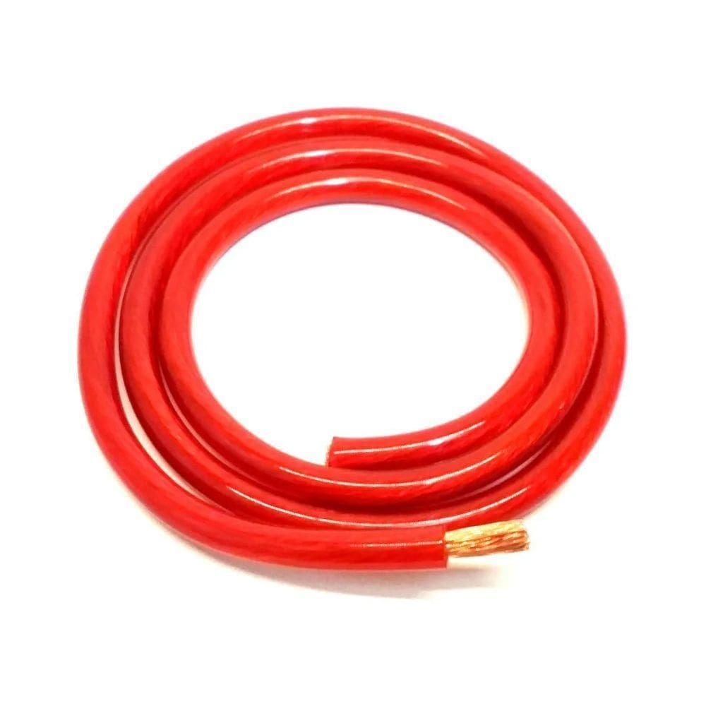 Cabo Automotivo Pompeia Plastic Profissional Vermelho Cristal 16mm Rolo Com 25 Metros