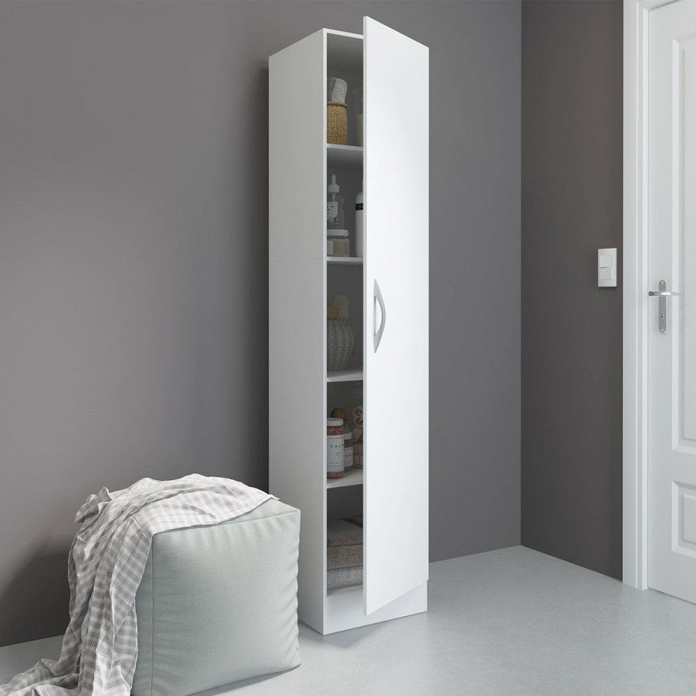 Armário para Lavanderia Multiuso com 1 Porta 39x182cm MDP 0802 Menu Móveis