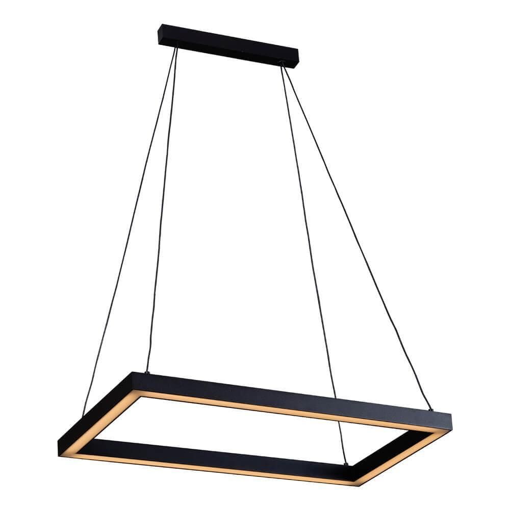 Pendente Fitled 18,9W 3000K 127/220V Quadrado New Line Preto