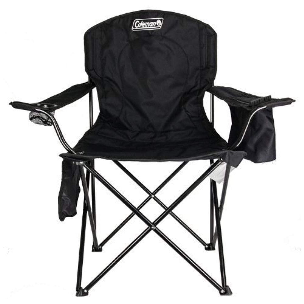 Cadeira Cooler Quad Coleman com refrigerador e bolsos laterais