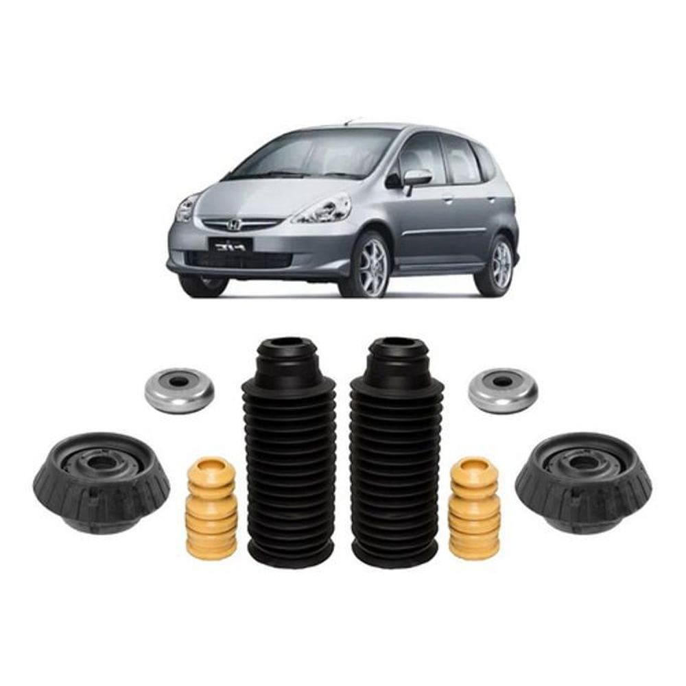 Kit Batente Amortecedor Dianteiro Honda Fit 03 / 08