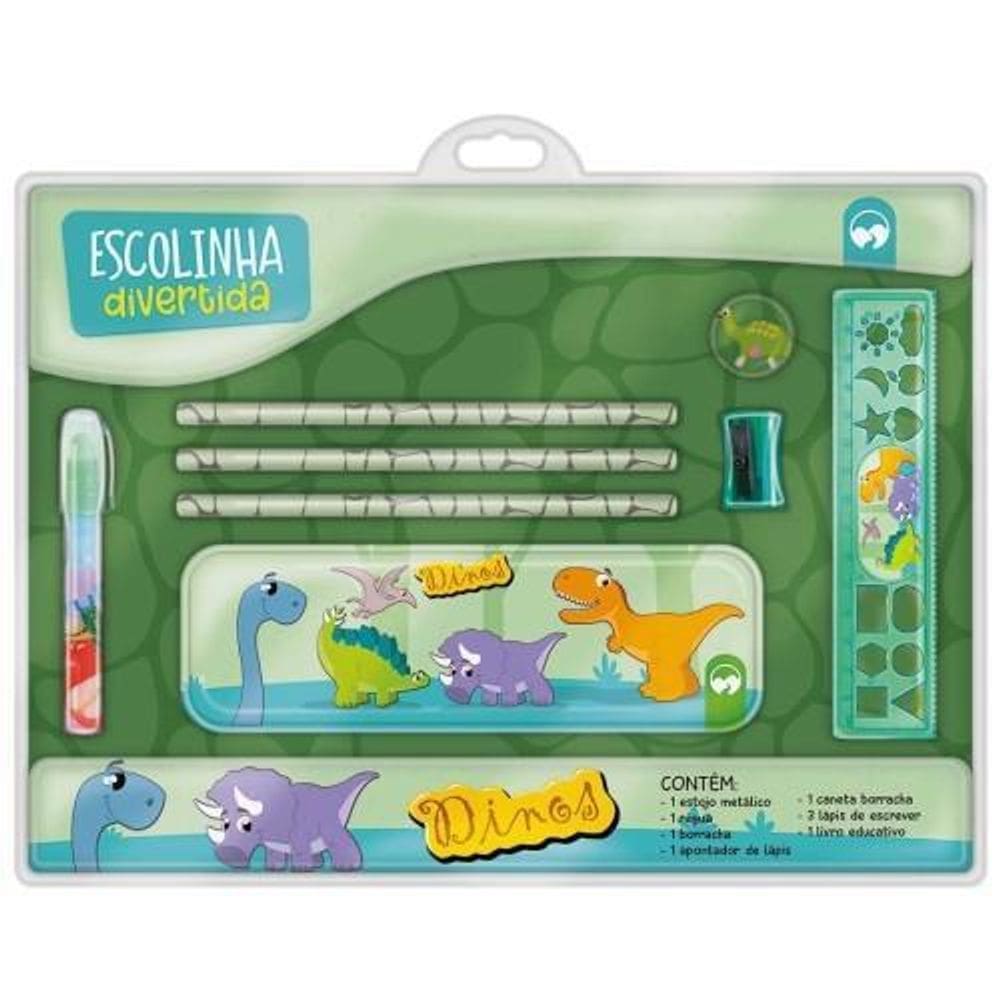 Livro Escolinha Divertida Dinos - Editora Vale Das Letras
