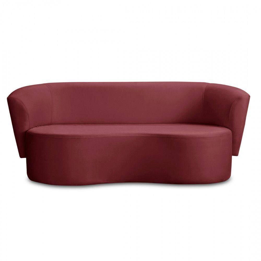 Sofá Orgânico Curvo Living 2 Lugares 160 Star Confort Vinho