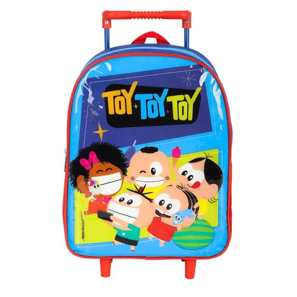 Mini Mochila De Rodinhas Escolar Infantil Creche Mônica Toy