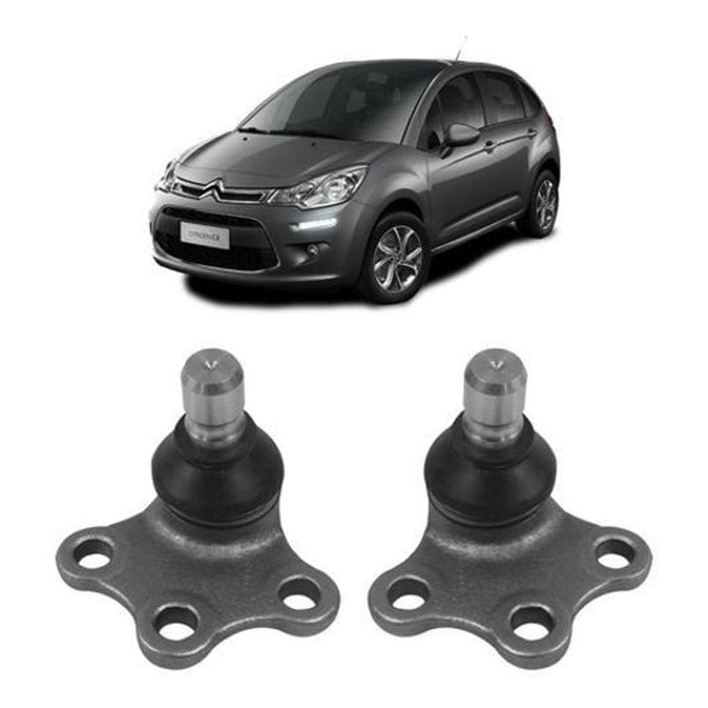 Kit 2 Pivô Inferior Balança Dianteira Citroen C3 2017 2019