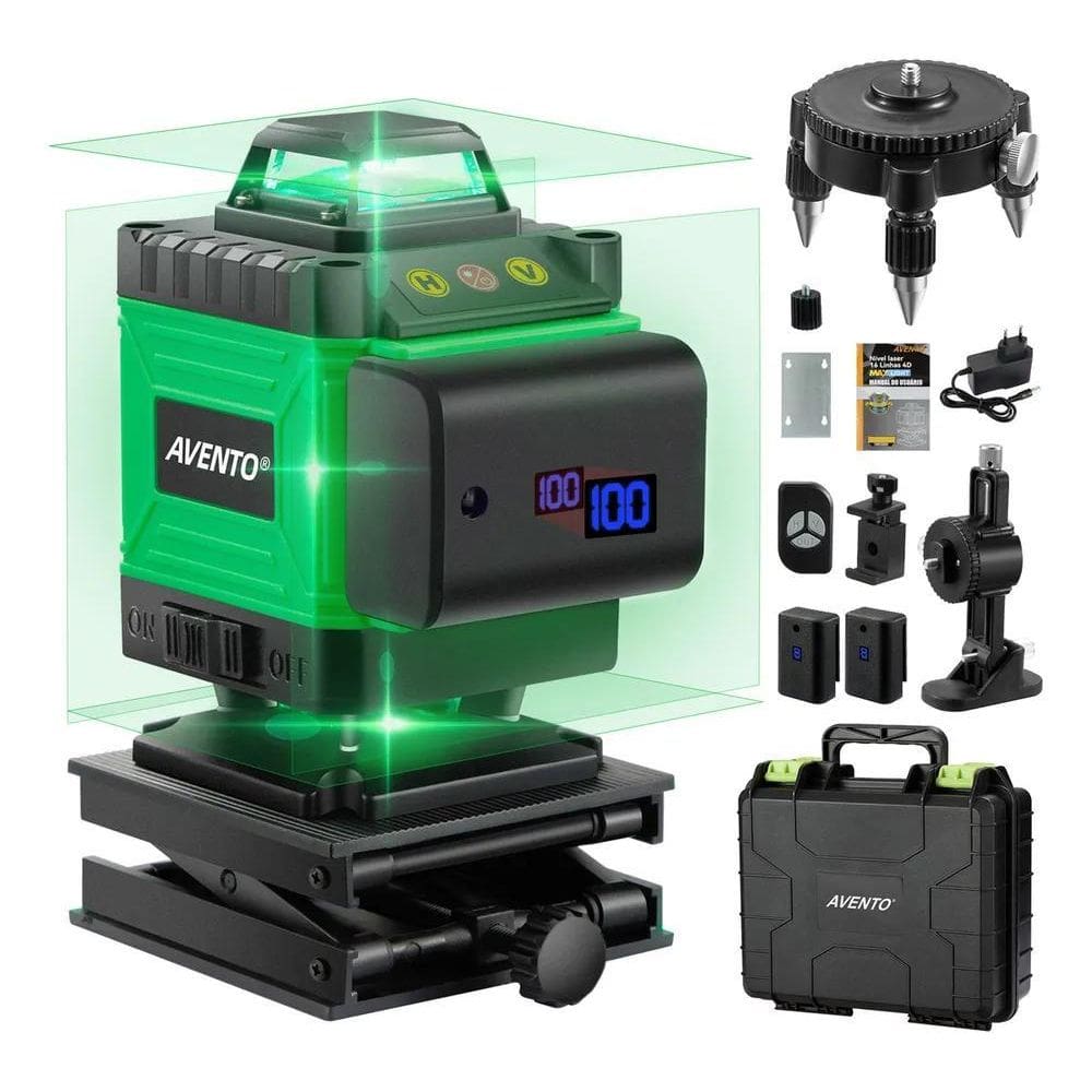 10X Avento Nível A Laser Verde 16 Linhas 4D 360 Autonivelant
