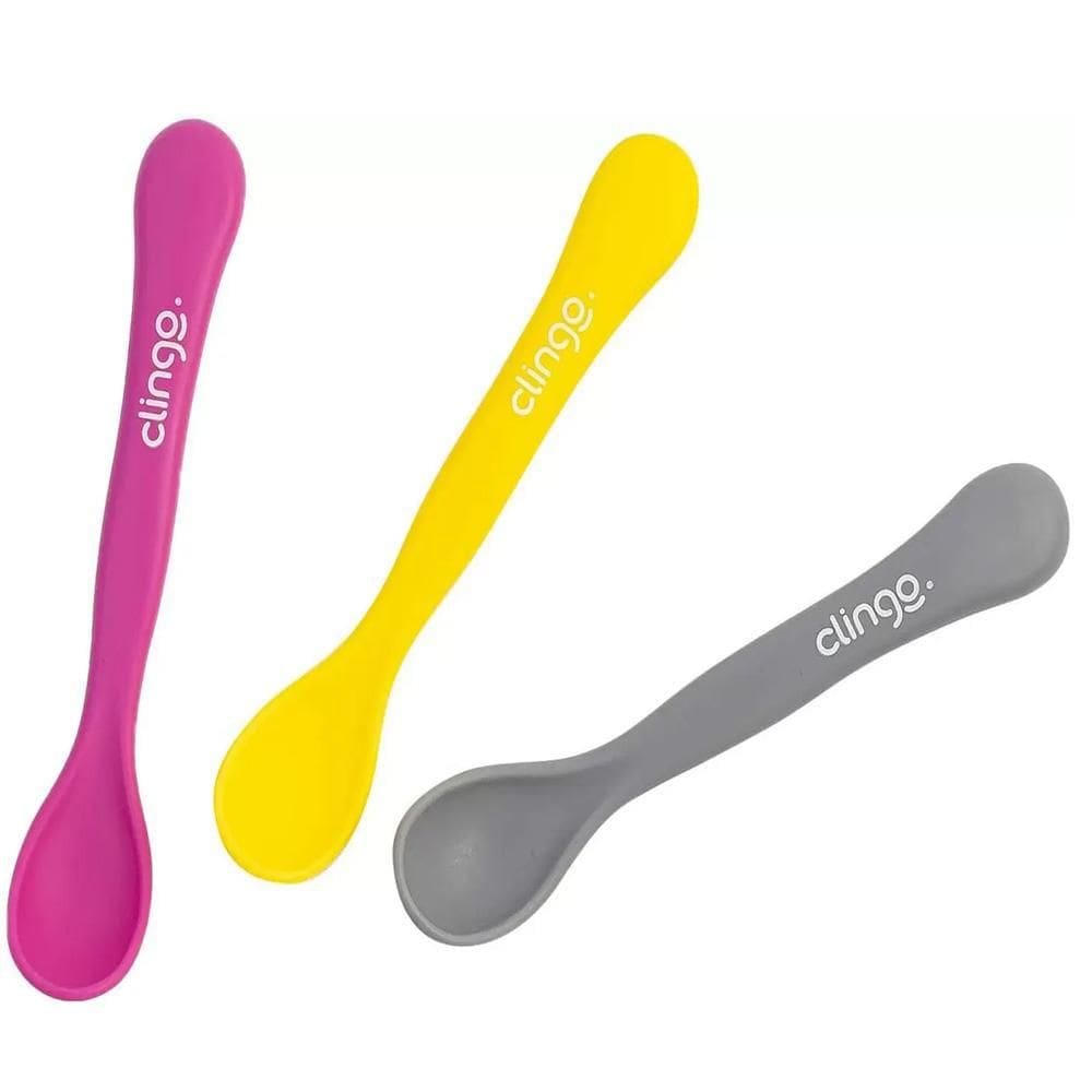 Colheres Coloridas Com 3Un Rosa Clingo