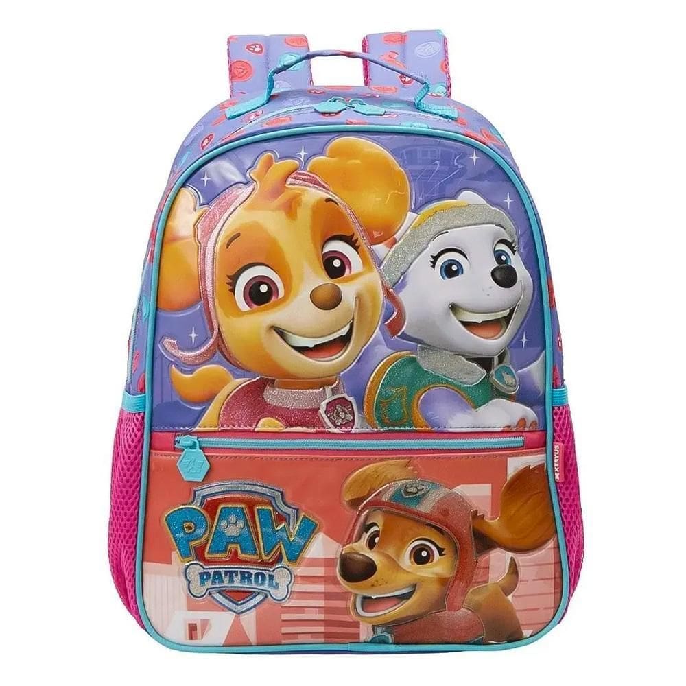 Mochila De Costas Escolar Infantil Paw Patrol Unissex Luxo