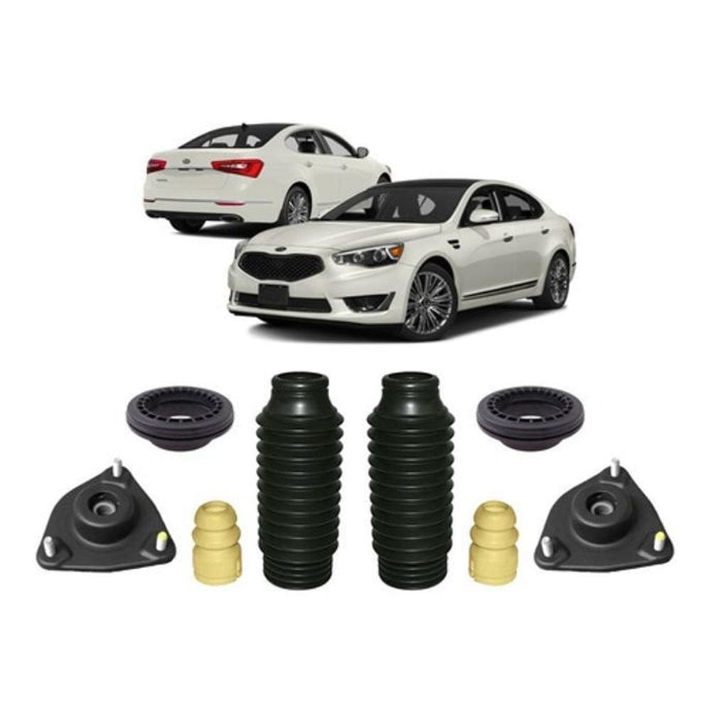 2 Kit Batente Coxim Dianteiro Kia Cadenza 2010 2011 2012 13