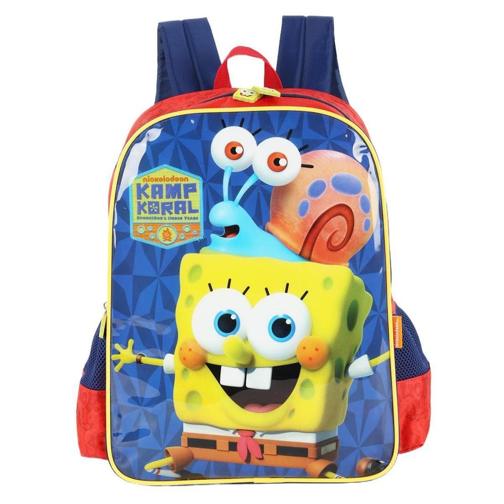 Mochila Bob Esponja Escolar Alças Kamp Koral Infantil