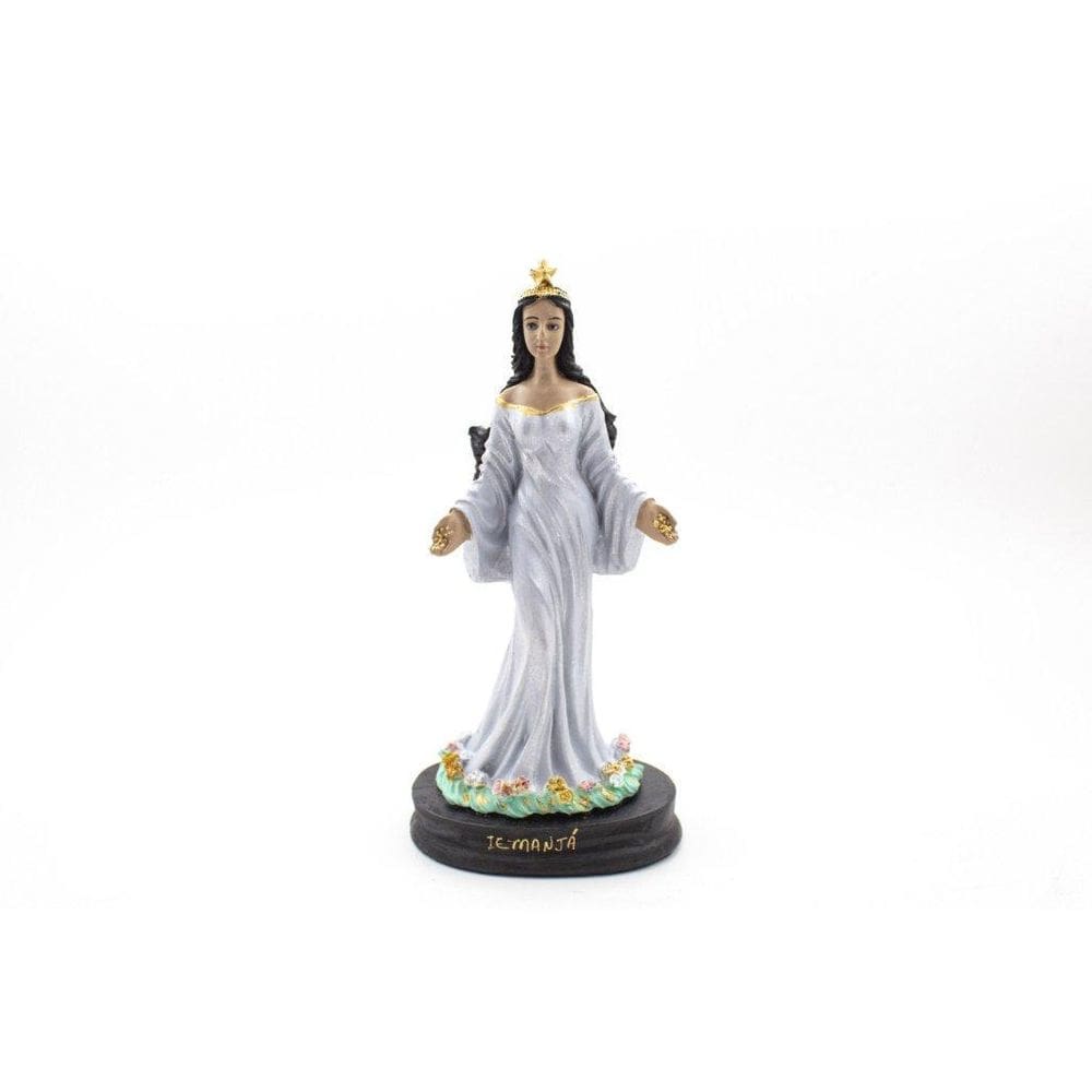 Imagem Iemanjá Vestido Branco Gesso 20 Cm