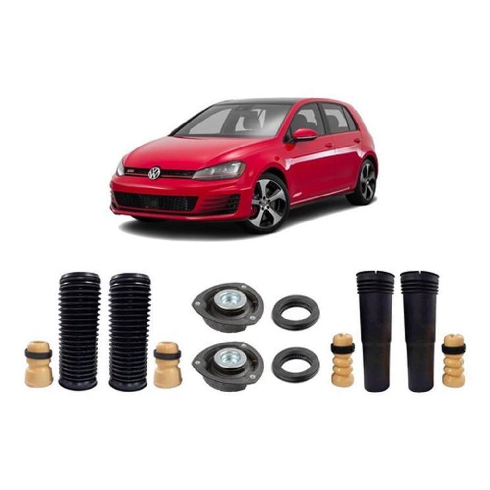 Kit Coxim Batente Dianteiro Traseiro Golf Gti 2013 2014 2015
