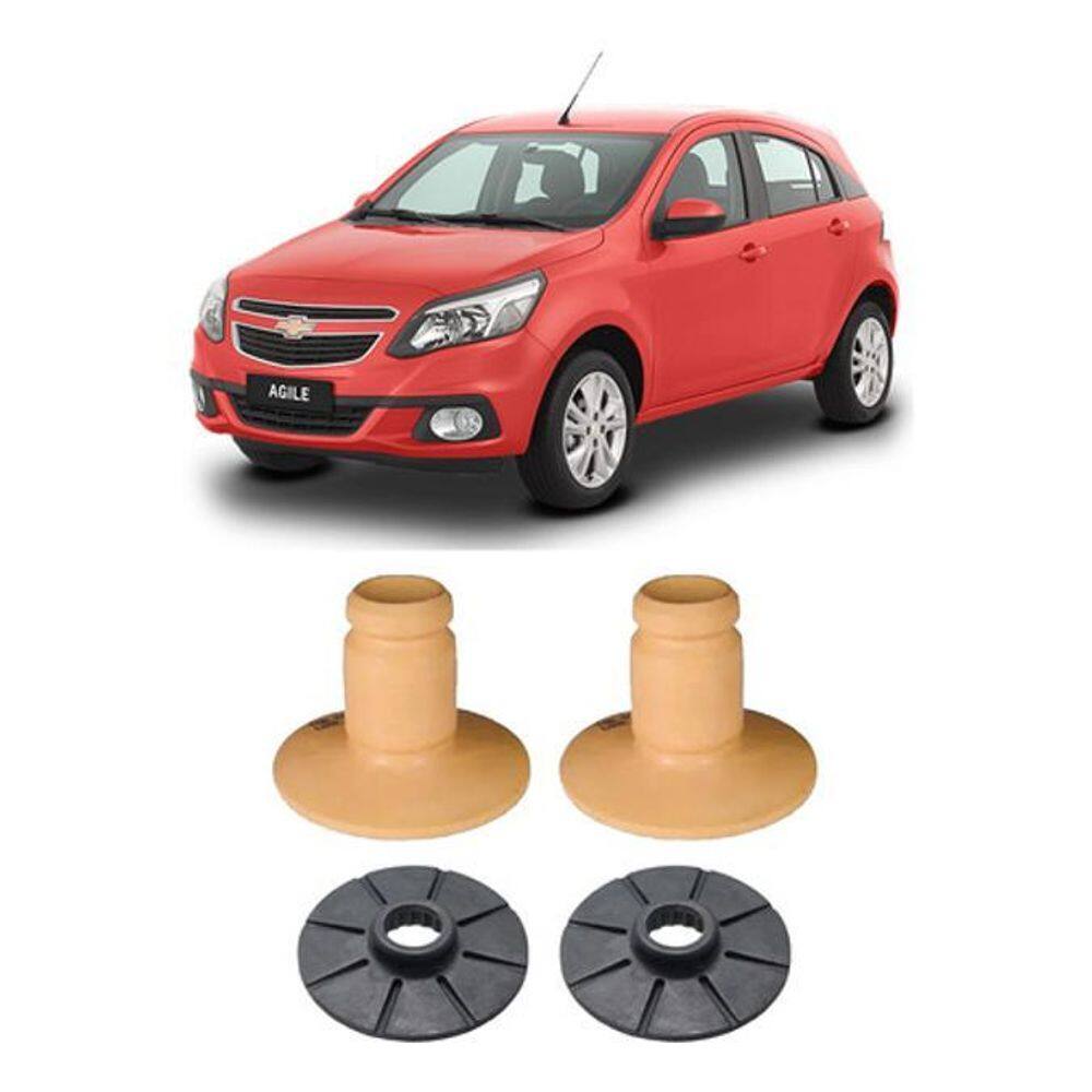 Par Batente Calço Suspensão Traseira Agile 2009 2010 2011 12