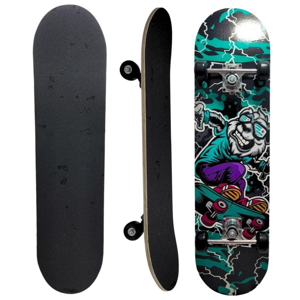 Skate Board Infantil Funs Iniciante Esporte Suporta Até 50Kg