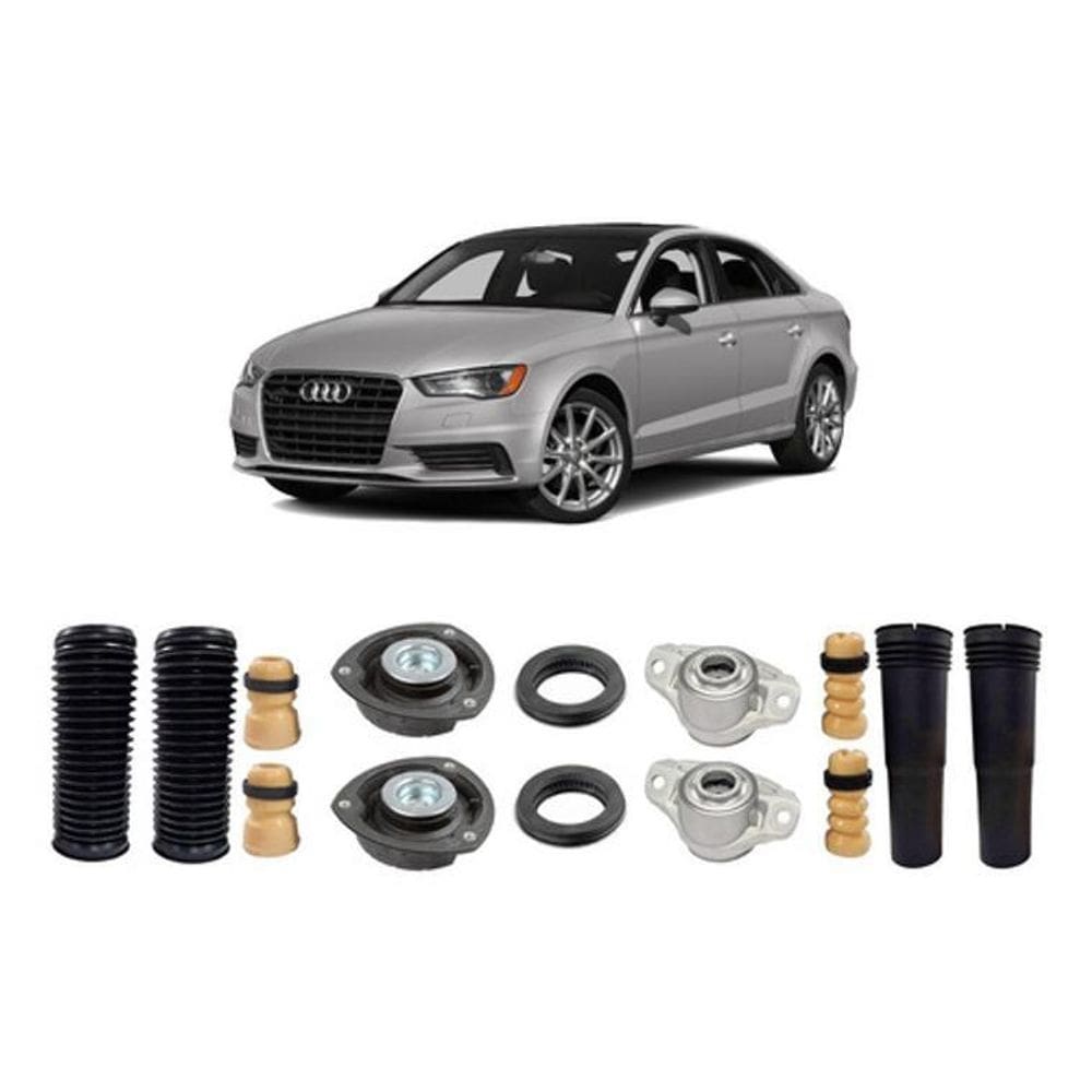 Kit Batente Dianteiro Traseiro Audi A3 Sedan 2016 2017 18