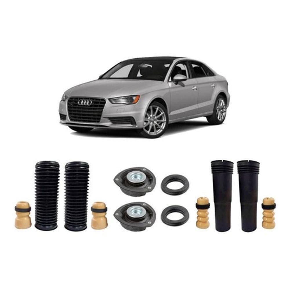 Kit Batente Coxim Dianteiro Traseiro Audi A3 2016 2017 2018