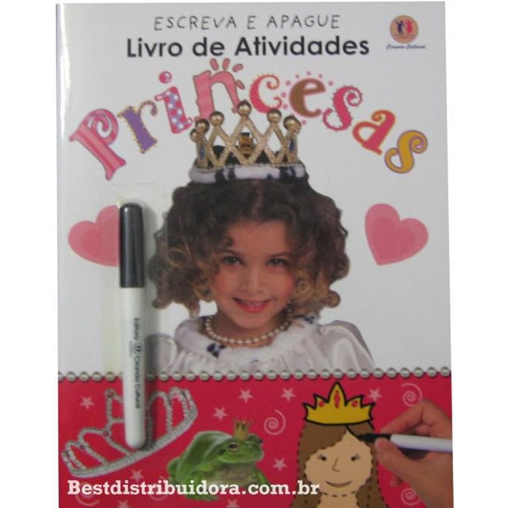 Livro Escreva E Apague - Livro De Atividades - Princesas
