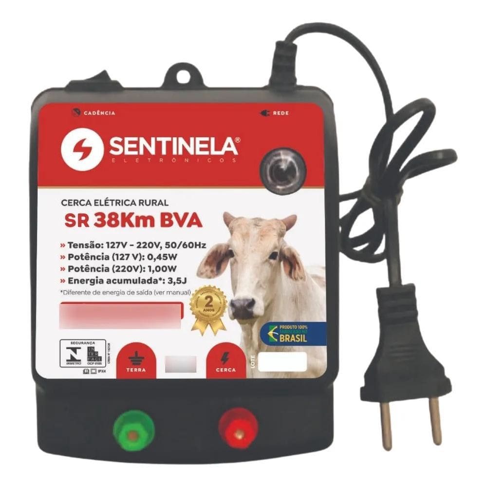10X Elétrico Cerca Rural 38Km - Sentinela