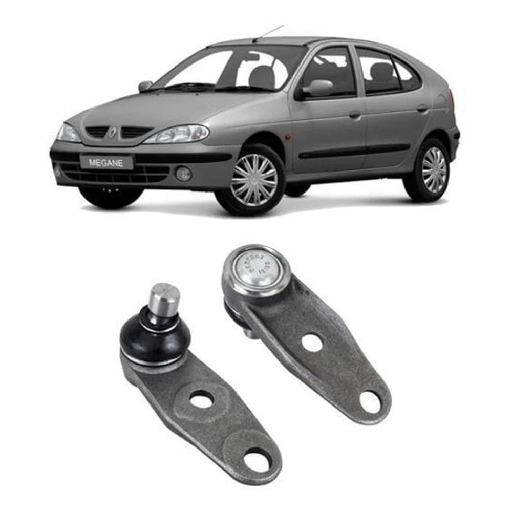Kit 2 Pivô Inferior Suspensão Dianteira Megane 99 2000 2001