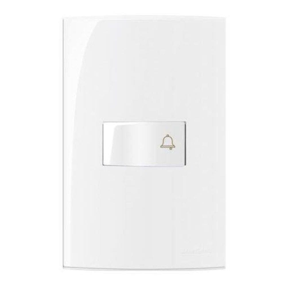 Conjunto 1 Interruptor Pulsador Campainha Sleek Margirius