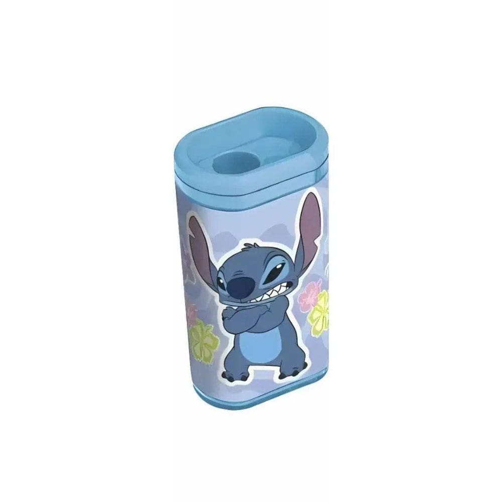 Apontador De Lápis Com Depósito Azul Stitch Disney Molin