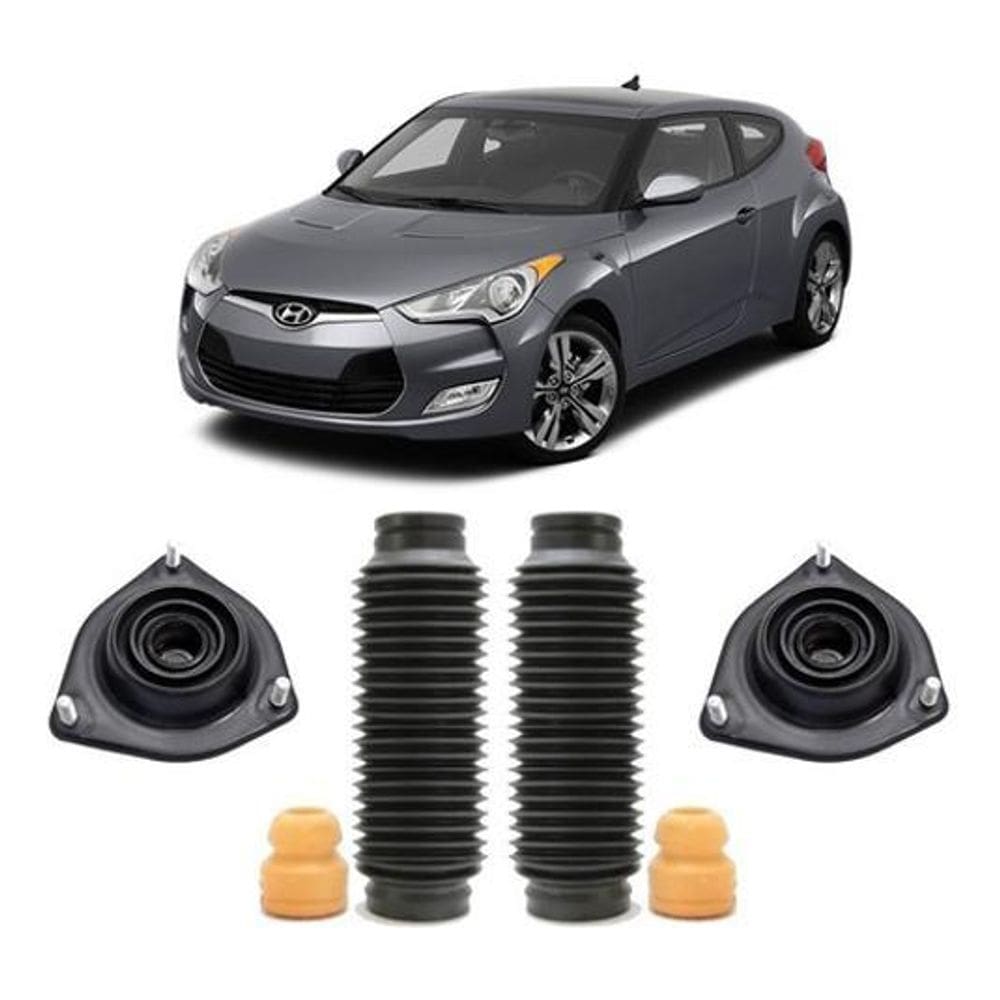 Par Kit Coxim Batente Dianteiro Veloster 2011 2012 2013 2014