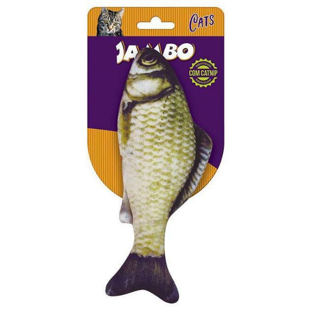 Brinquedo Para Gato Com Catnip Peixe Real Jambo Pet