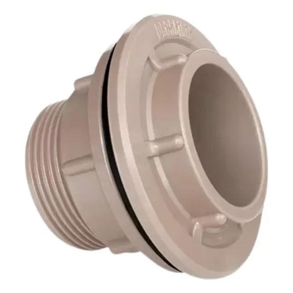 10X Adaptador Com Flange Soldavel Marrom 50Mm X 1 1/2