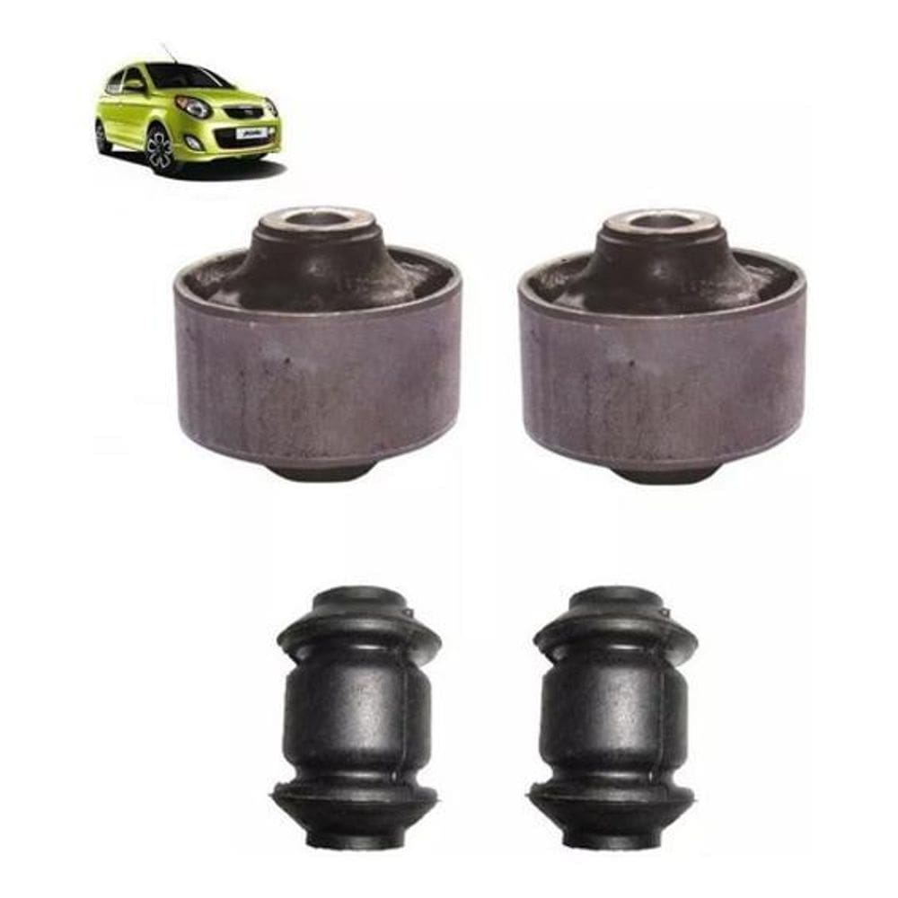 Kit 4 Bucha Bandeja Dianteira Picanto Soul 2006 A 201Kit 4