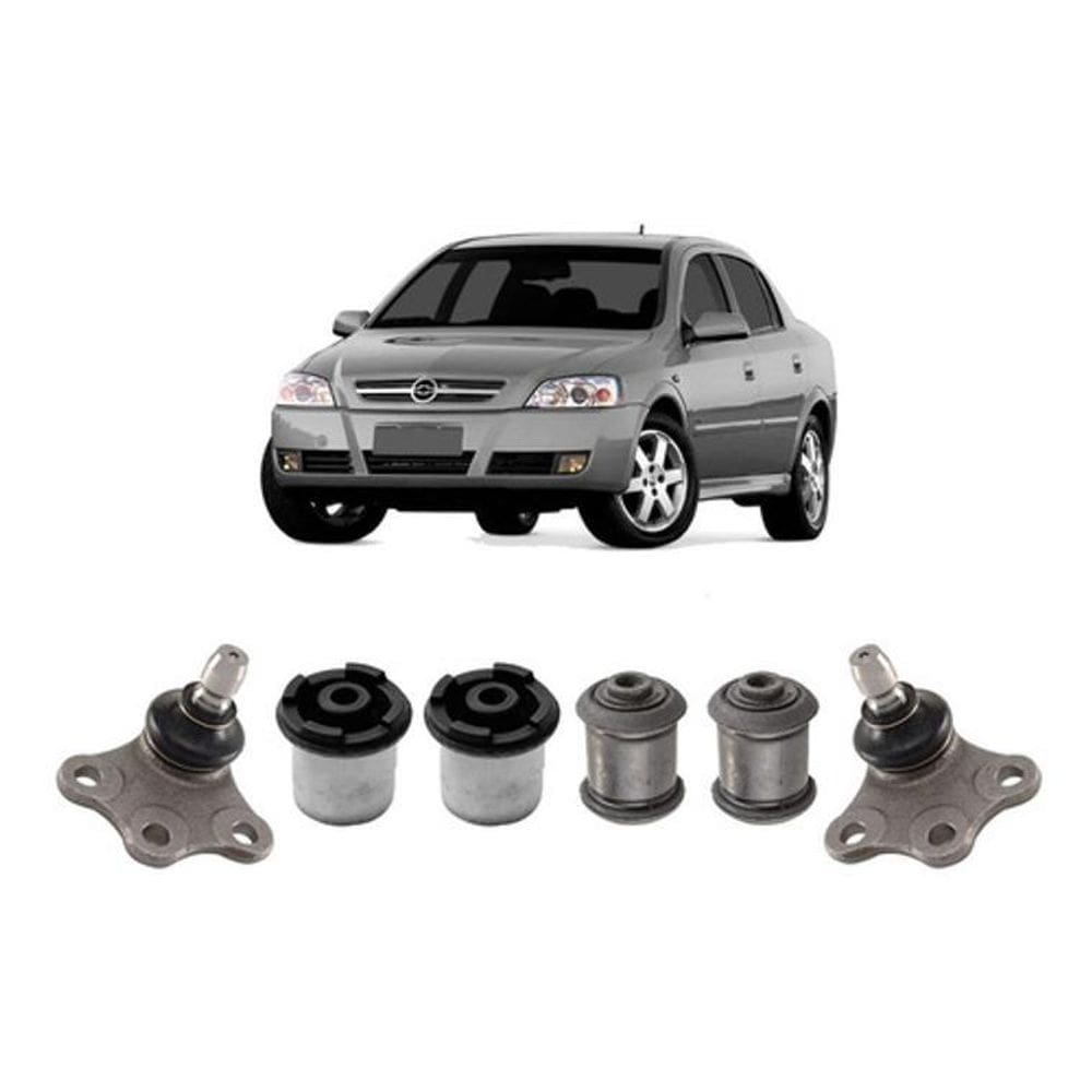 Kit 2 Pivo 4 Bucha Bandeja Dianteira Gm Astra 1999 2000 2001