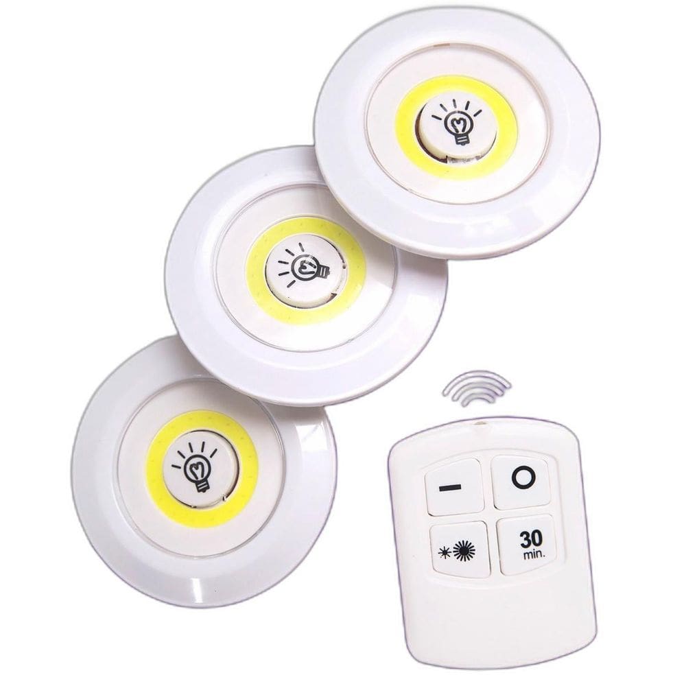 Luminária Lâmpada Led Spot Sem Fio Portátil Controle Remoto