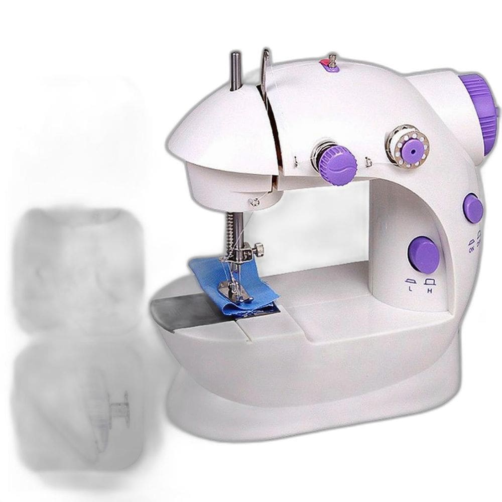 Mini Máquina De Costura Com Pilha
