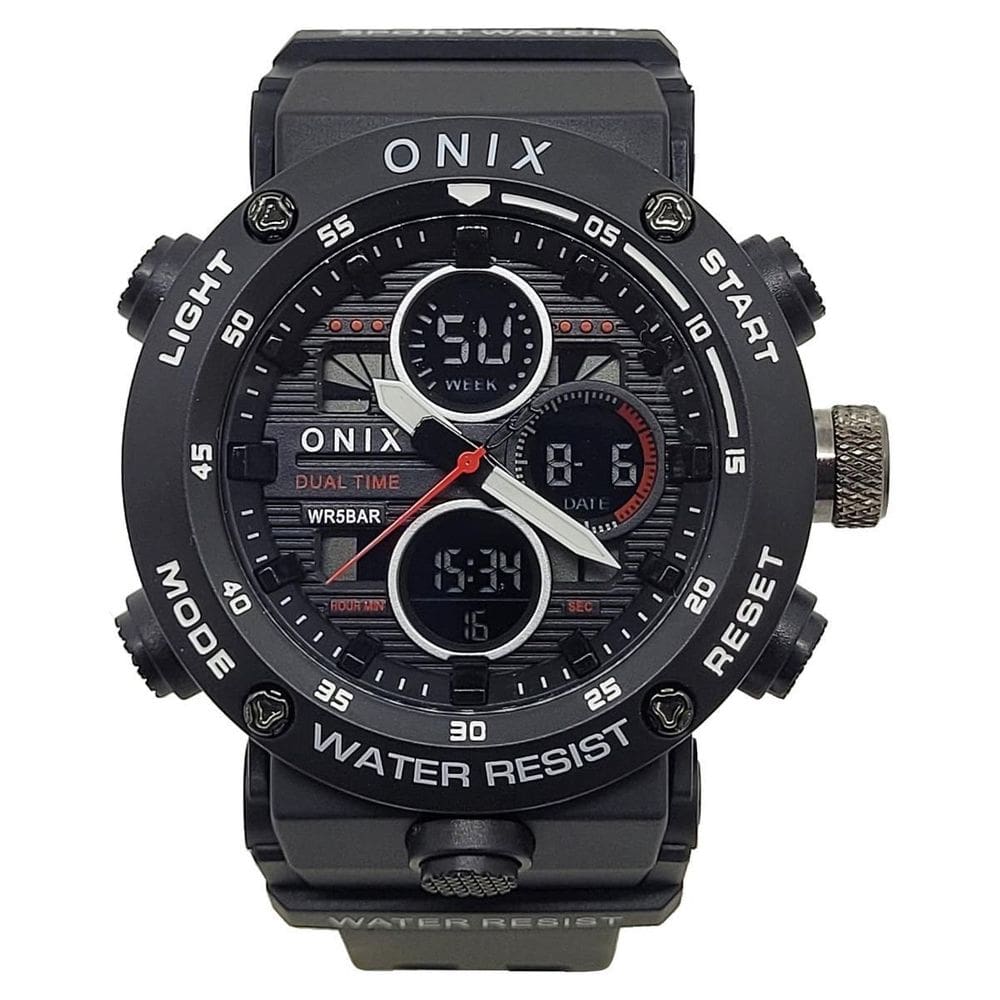 Relógio Masculino Onix Anadigi Ox116 Preto