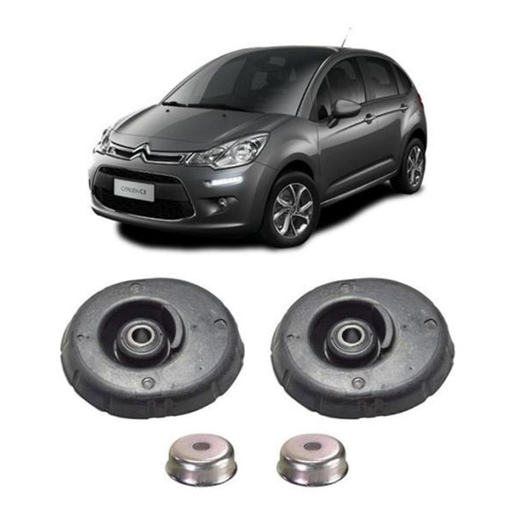 Par Coxim Amortecedor Dianteiro Peugeot 208 2015 2016 2017