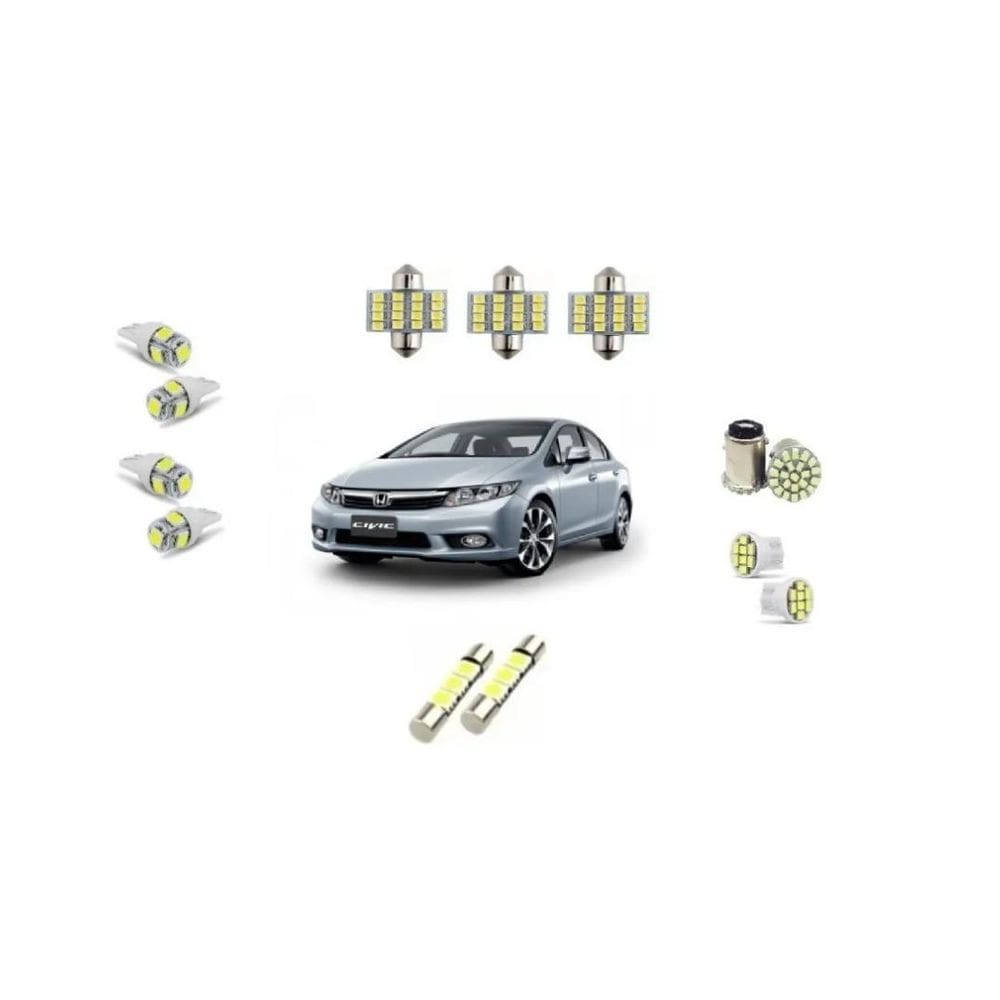 Kit Lampadas Led Luz New Civic 2006 2007 2008 2009 2010 2011