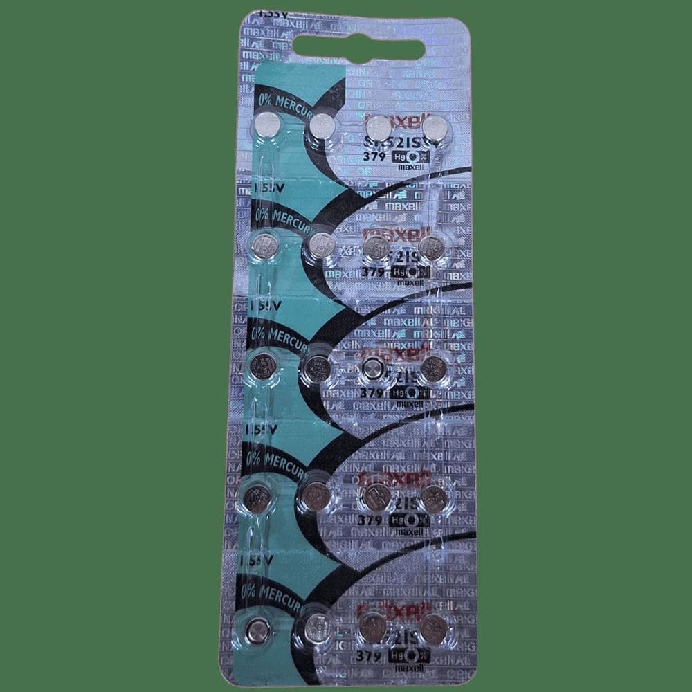 Bateria 379 Sr521Sw Maxell 1.55V Para Relógio C/20 Un