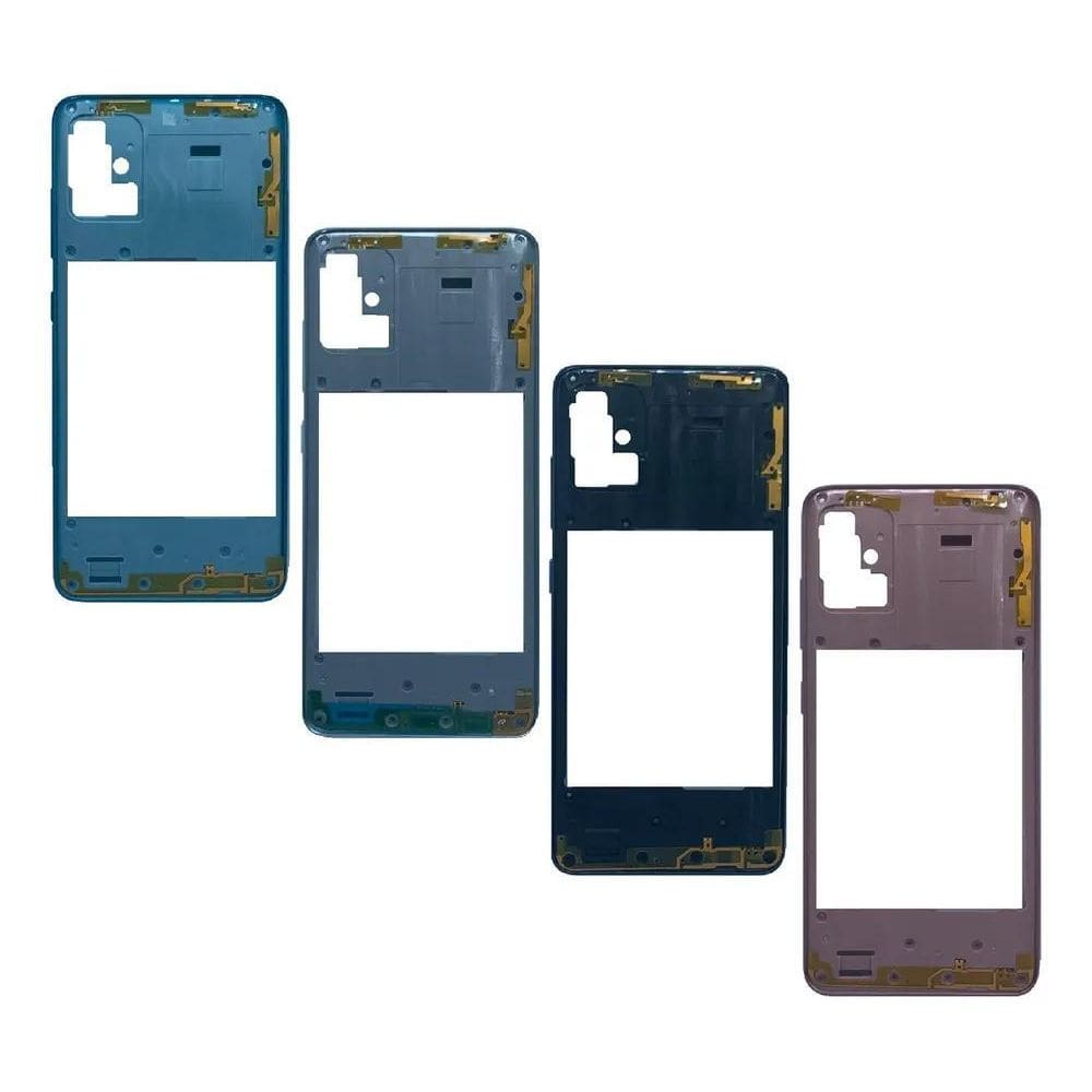 10X Carcaça Aro Lateral Moldura Botões Compativel A51 A515