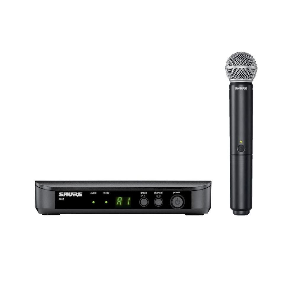 Microfone Shure Sem Fio Bastao Mao Blx24Br/Sm58